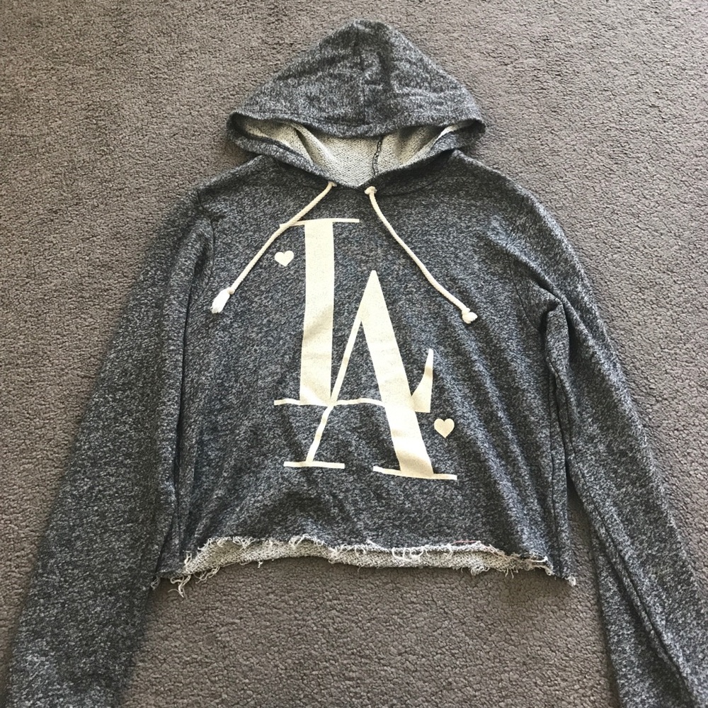 Crop "LA" Hoodie