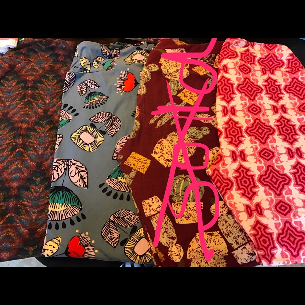 3 pair of gently used lularoe tc leggings