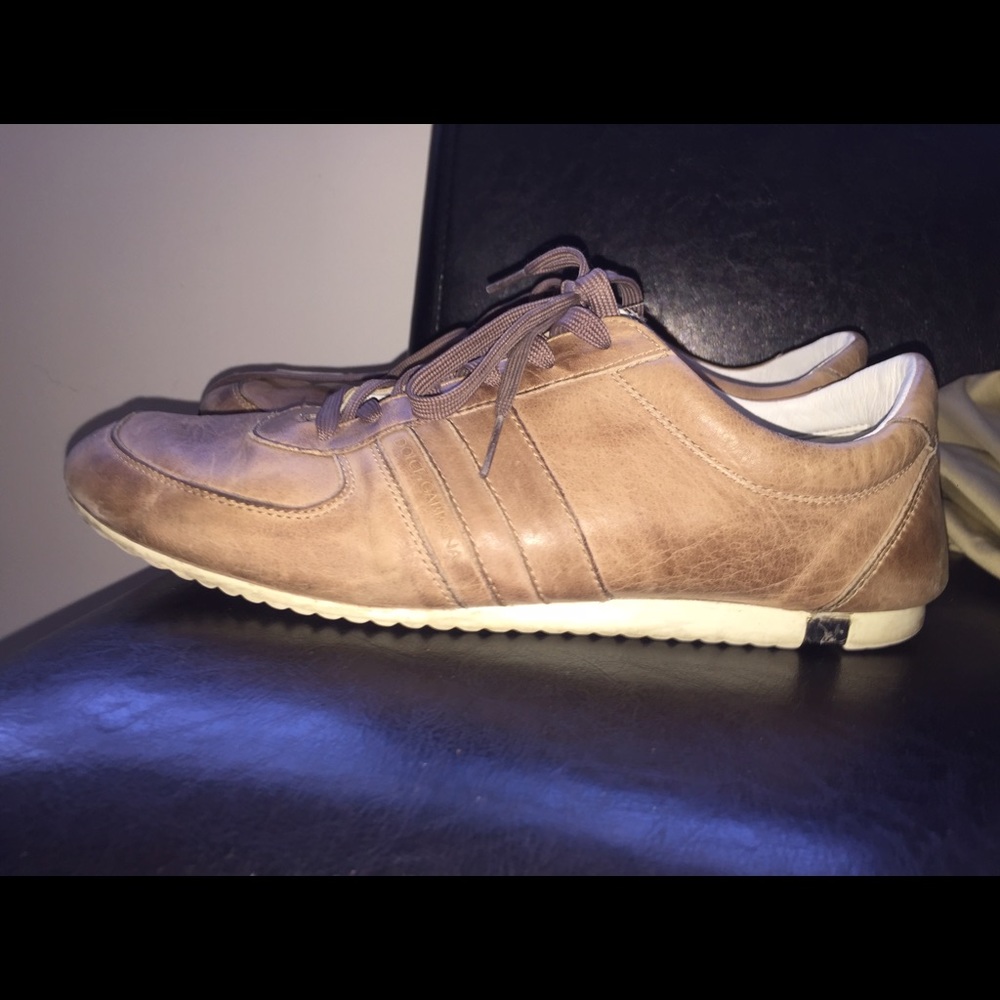 Dolce & Gabbana golden brown sneakers