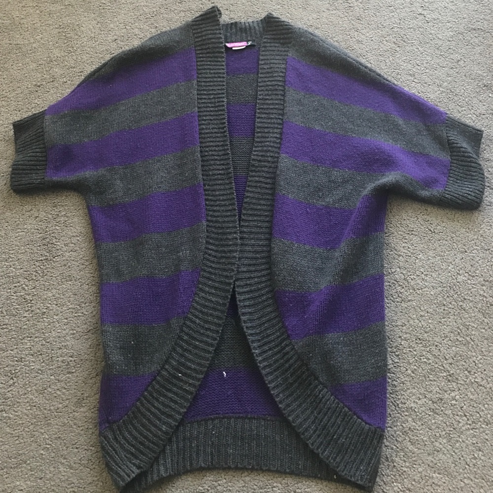 Striped Sweater Cardigan