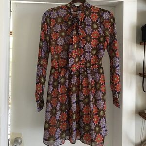 60s patterned dress
