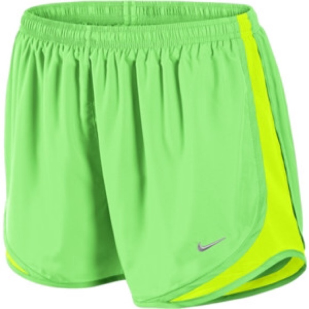 Green XS Nike Running Shorts