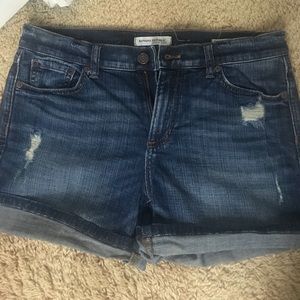 Roll-up Denim Shorts