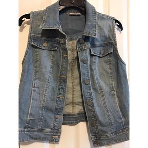 New York & Company Denim Vest