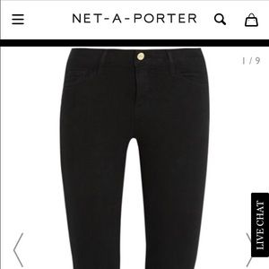 FRAME Le Skinny De Jeanne Crop (Black)