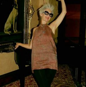 Zoe Designs hemp/silk halter Dress