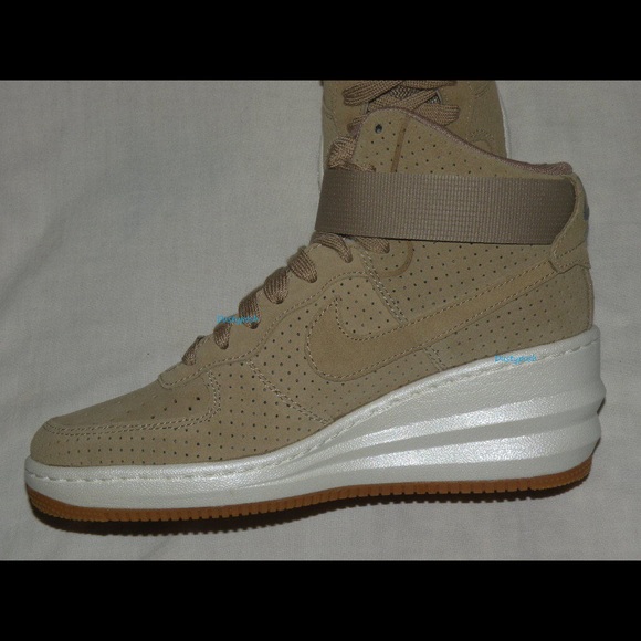 Nike Lunar Force 1 Sky Hi Desert Camo Sneaker Shoe - Picture 4 of 7