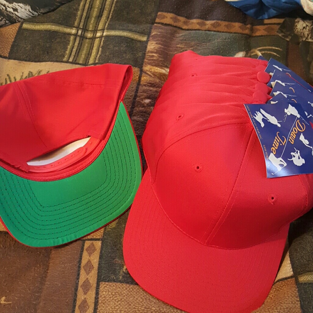 red & green snapbacks