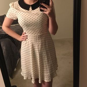 F21 baby doll peter pan collar dress