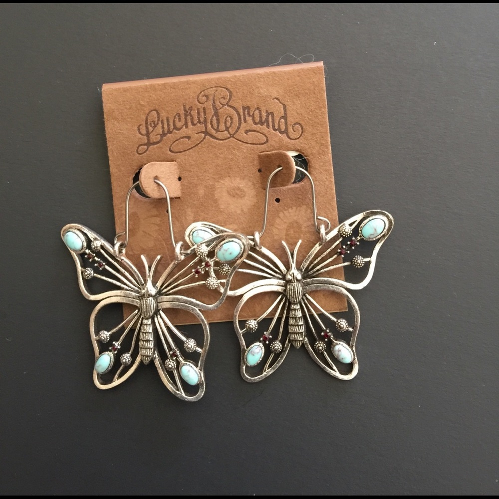 Lucky Brand Butterfly Earrings