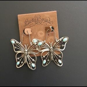 Lucky Brand Butterfly Earrings