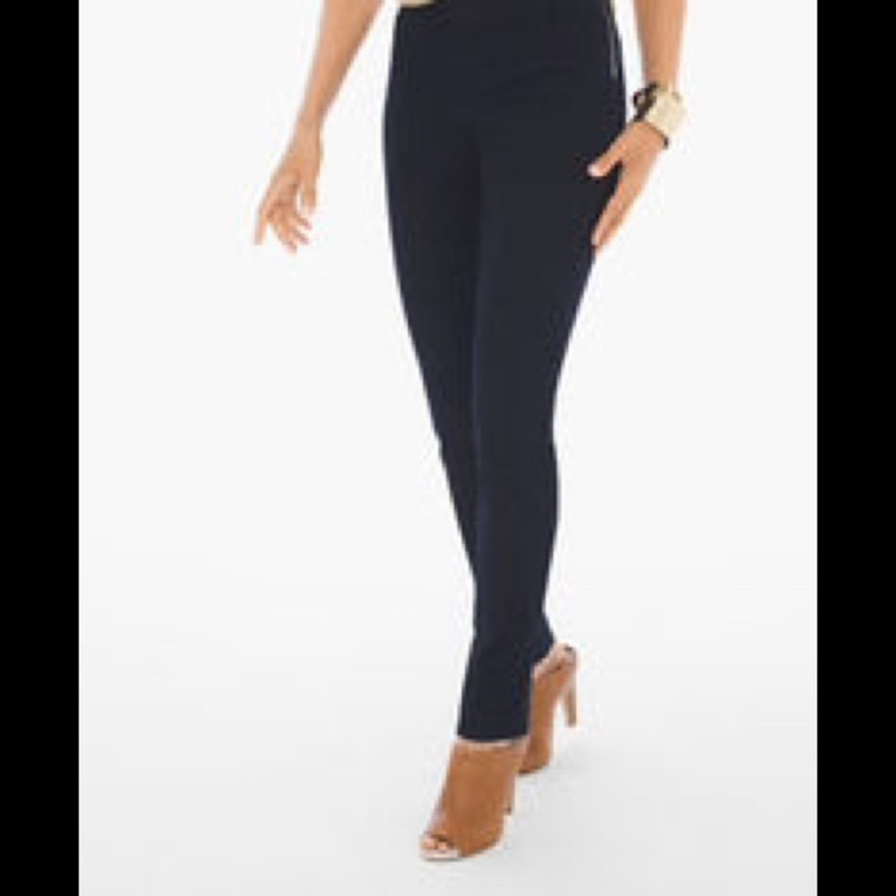 Chico's Side Zip Straight Leg Jeans