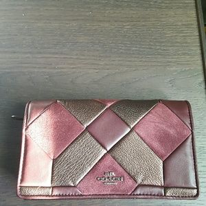 NWT Coach canyon foldover clutch/crossbody