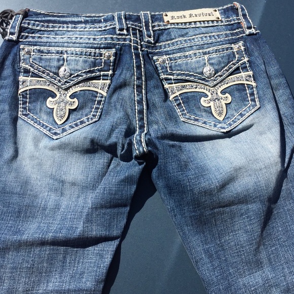 Rock revival Esther women straight jeans 30 rare - Picture 4 of 4