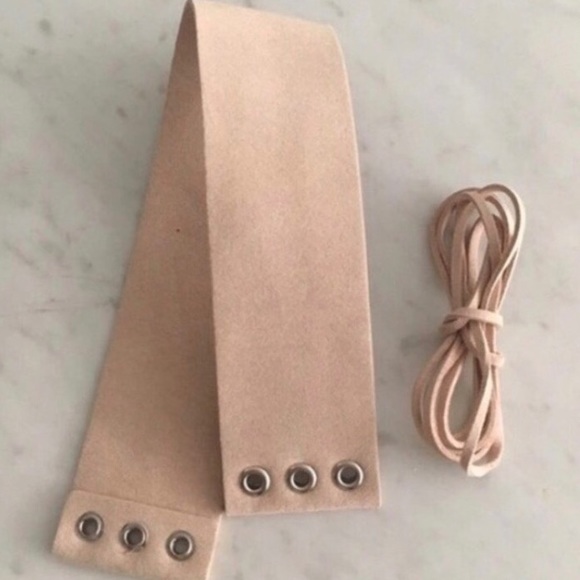 🌿 Wide Suede Corset Choker Bundle - Picture 4 of 5