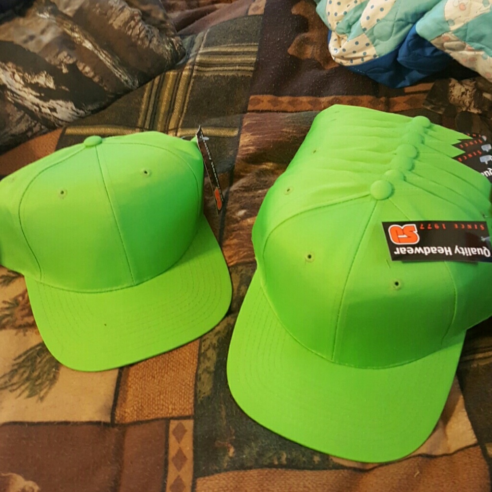 lime green snapbacks