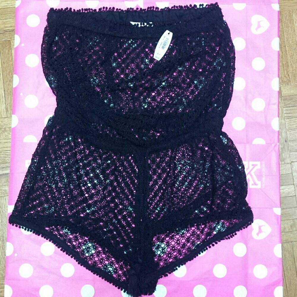 Swim cover up romper