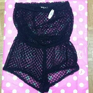 Swim cover up romper