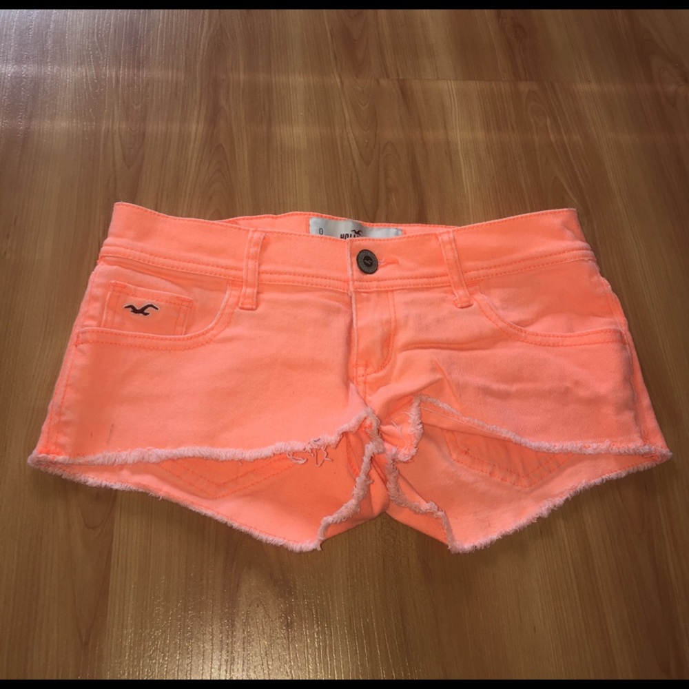 Orange shorts from hollister
