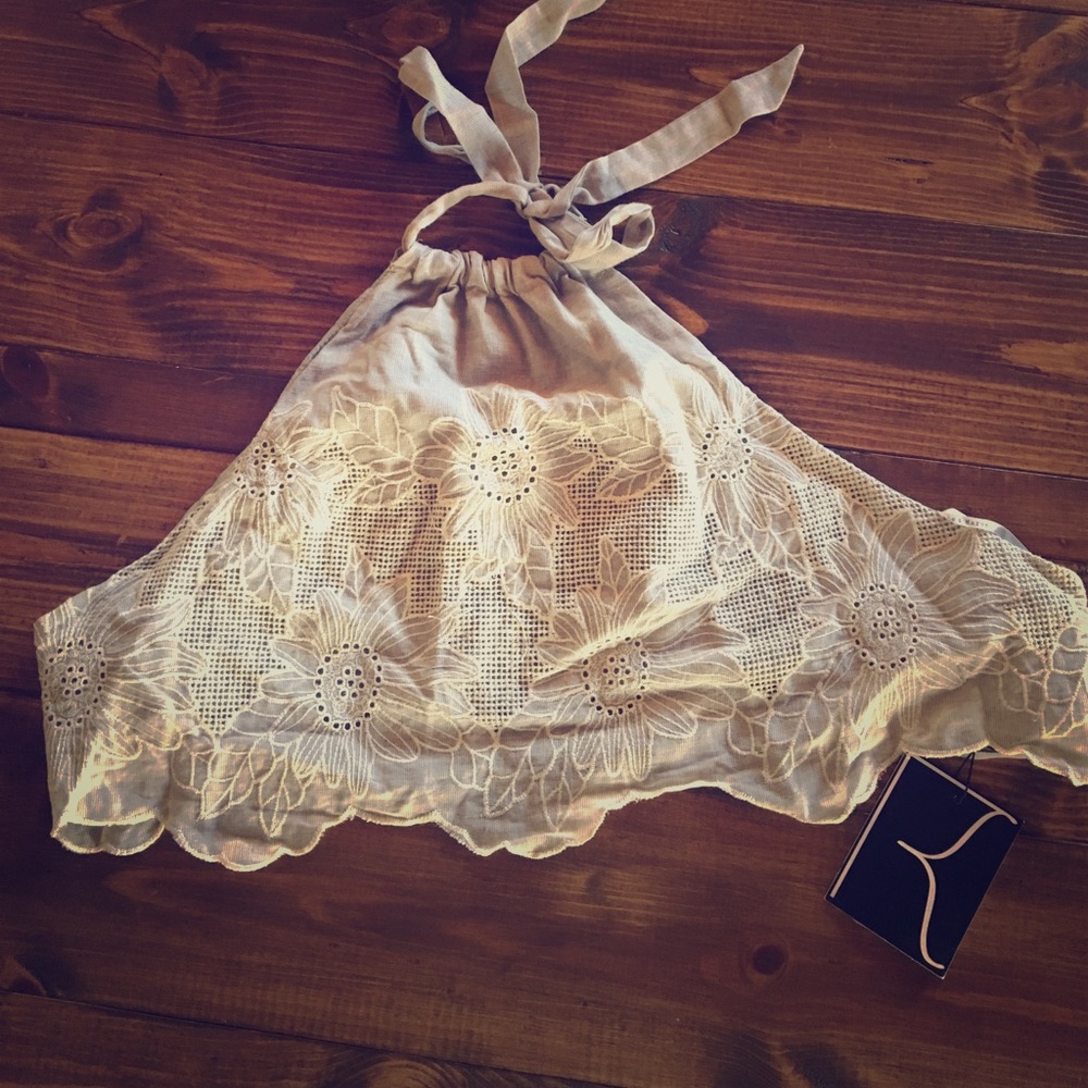 ❌SOLD NWT Sunflower Tie Back Halter