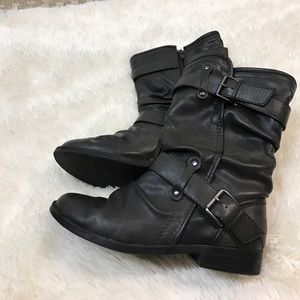 Gray ladies boots