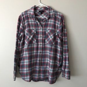 J. Crew boy plaid flannel, size 14