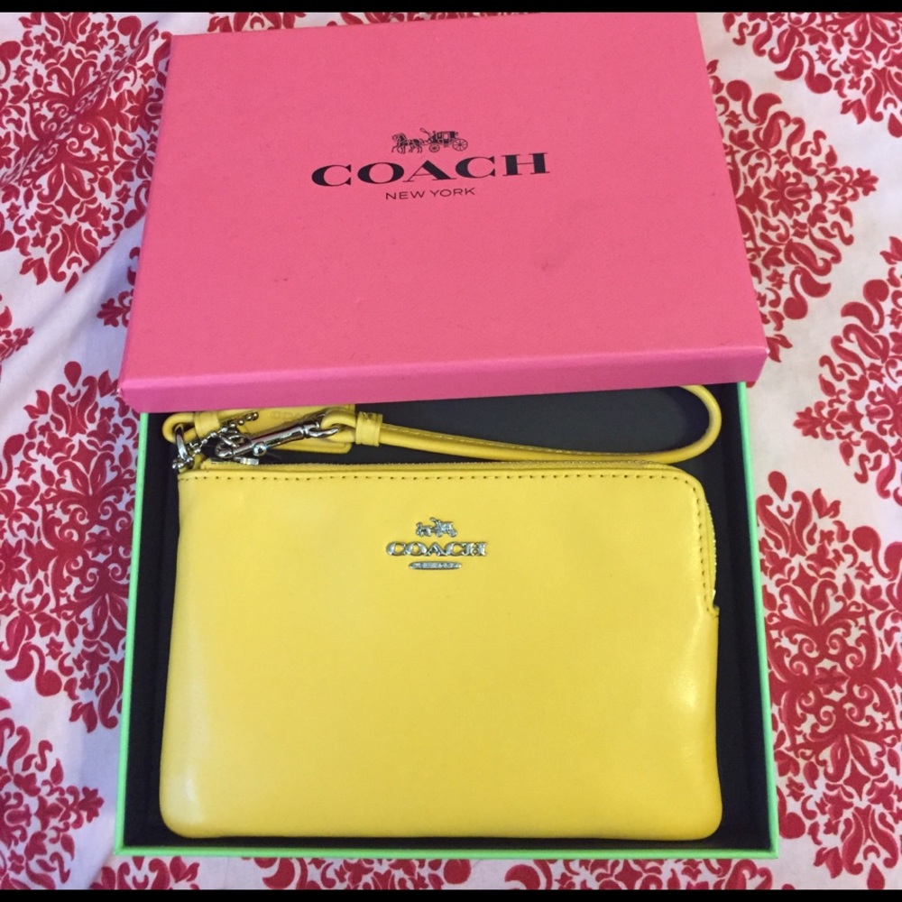 Yellow Coach wristlet