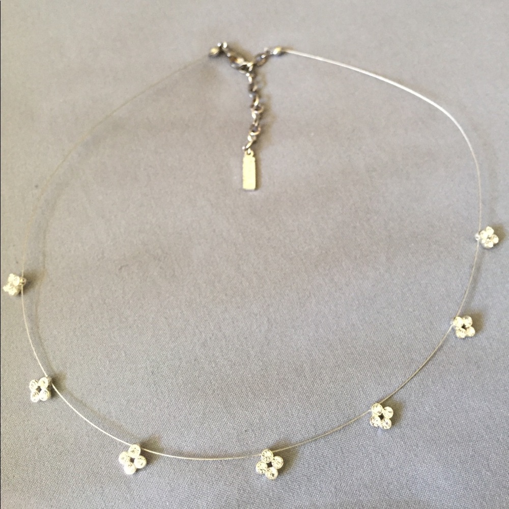 Diamond flower necklace