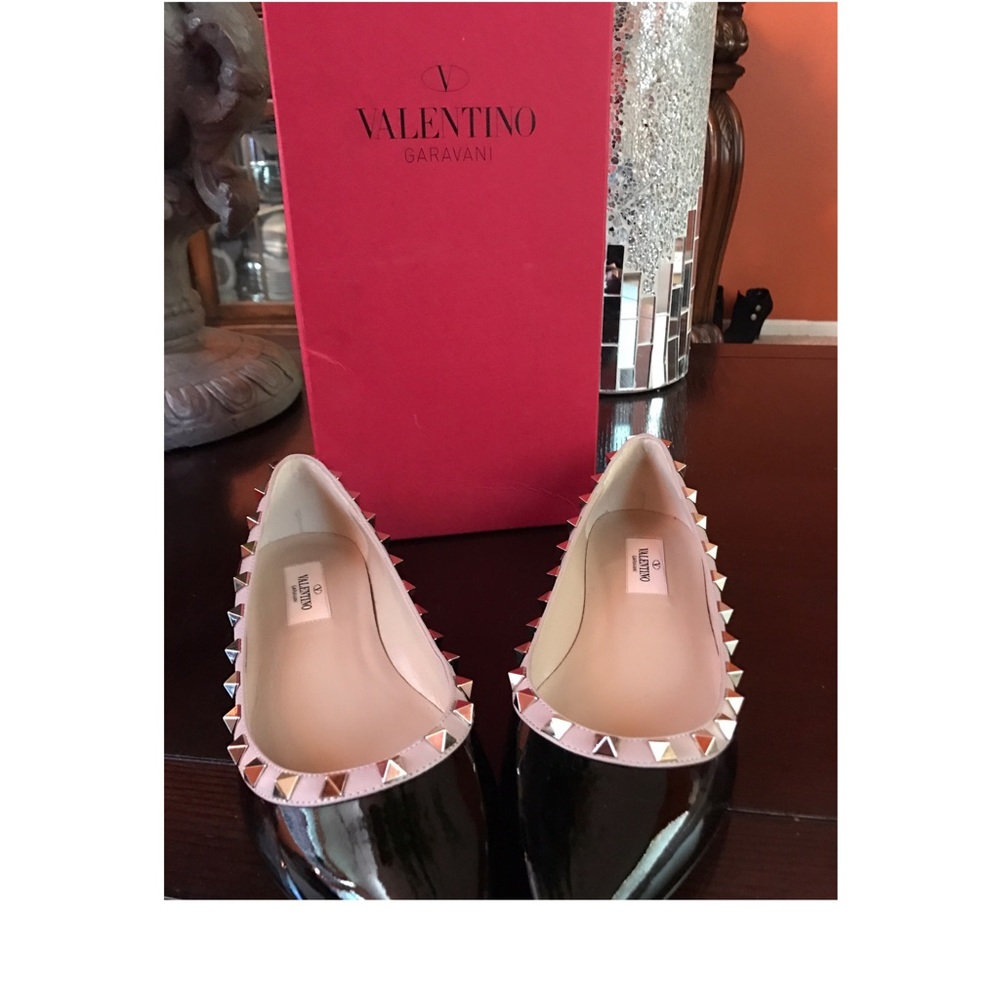 VELENTINO rockstud ballerina flat women