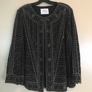 Velvet beaded bolero jacket