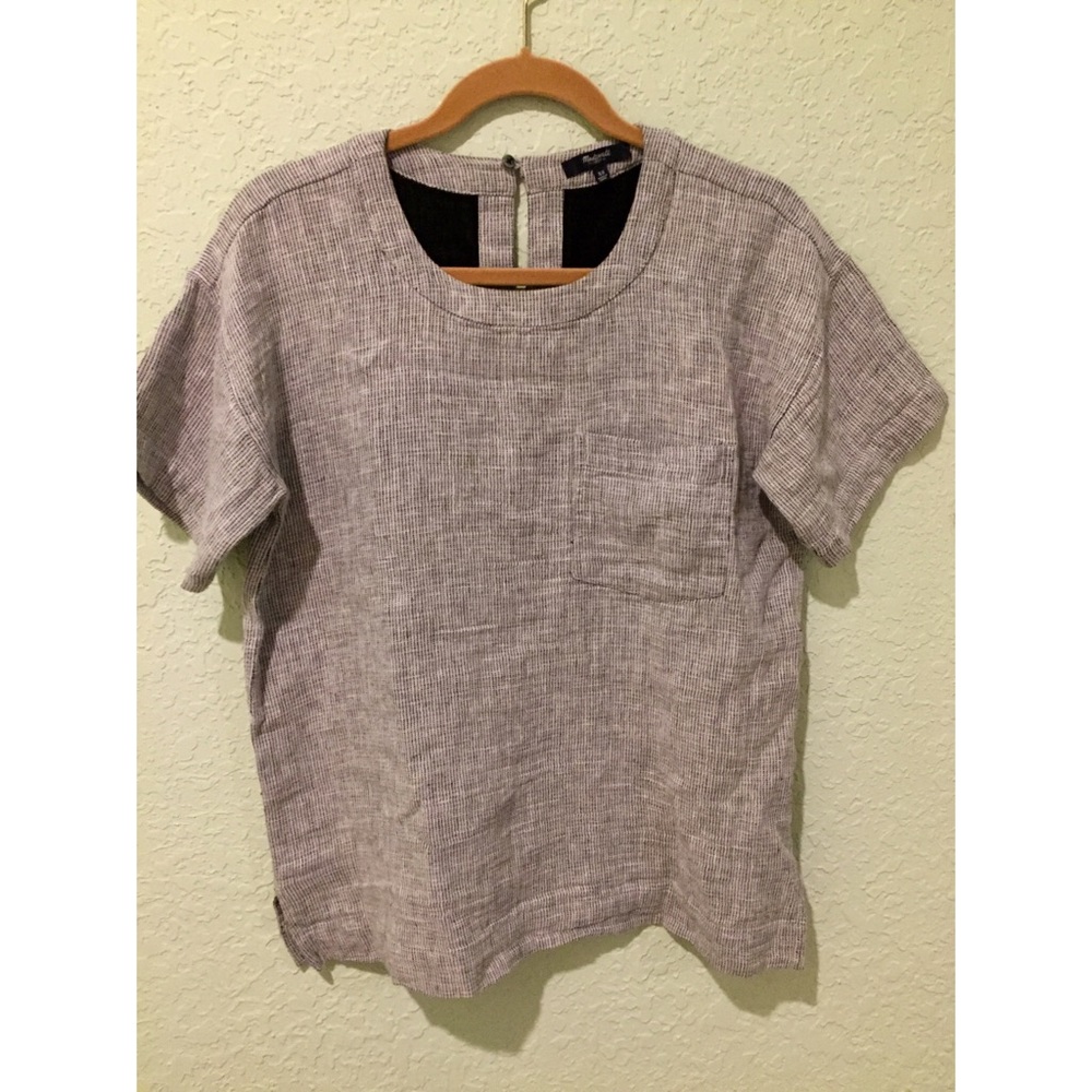 Madewell double-faced top with pocket