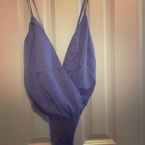 Sleeveless Purple Bodysuit