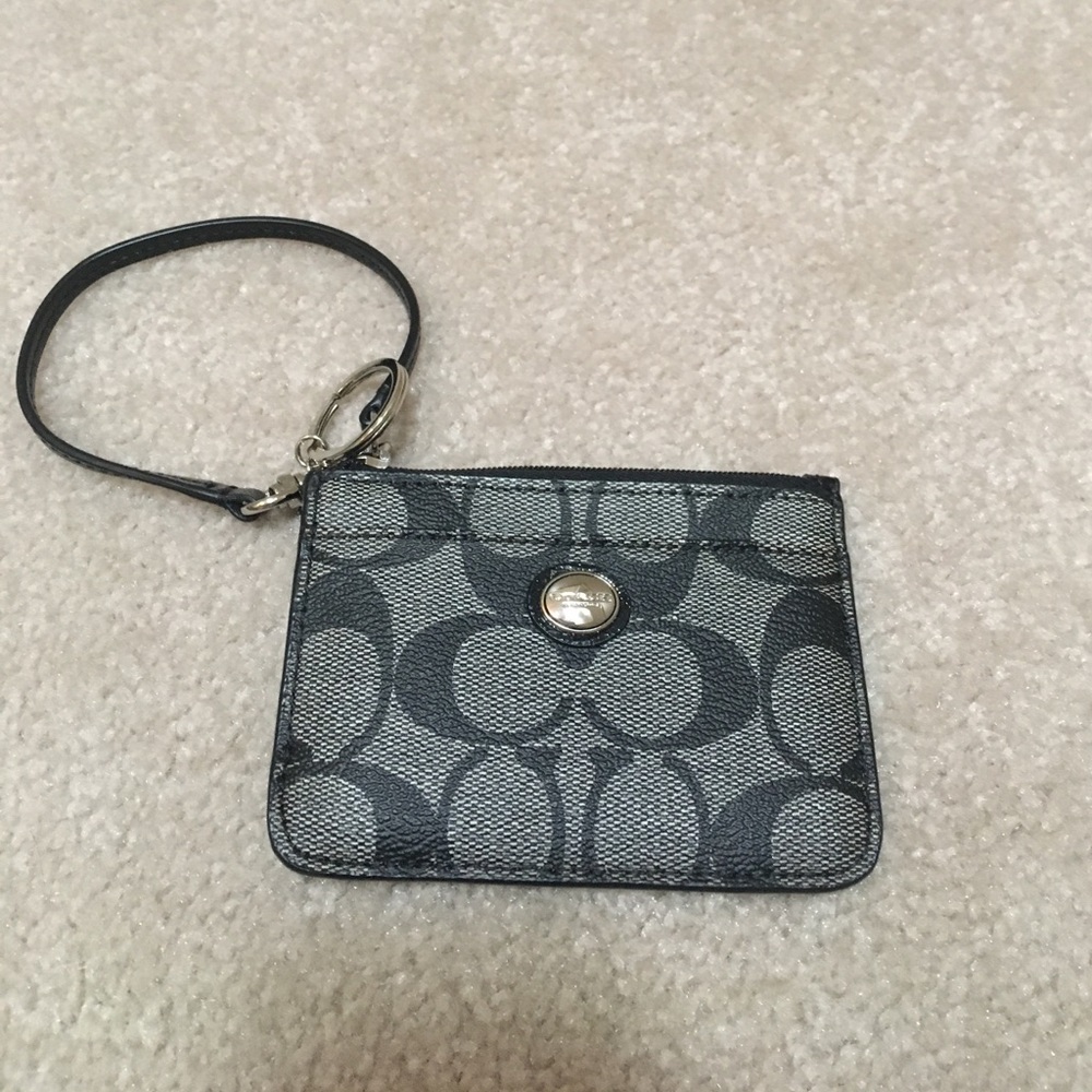 Coach Mini Key Chain Wristlet  ID & Card Holder