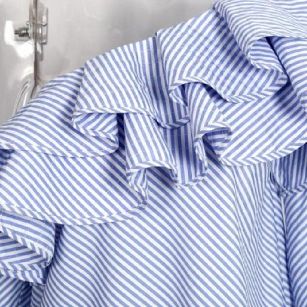 🚨Last One🚨One Shoulder Striped Ruffles Blouse - Picture 7 of 8