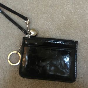 Coach mini key chain Wristlet