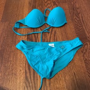 Turquoise bikini set