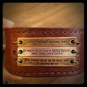 Leather bracelet