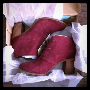 ❌SOLD❌❗️LAST PAIR❗️NEW TOMS Oxblood Lunata Booties