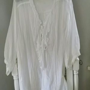 Ralph Lauren Denim and Supply white gauze blouse
