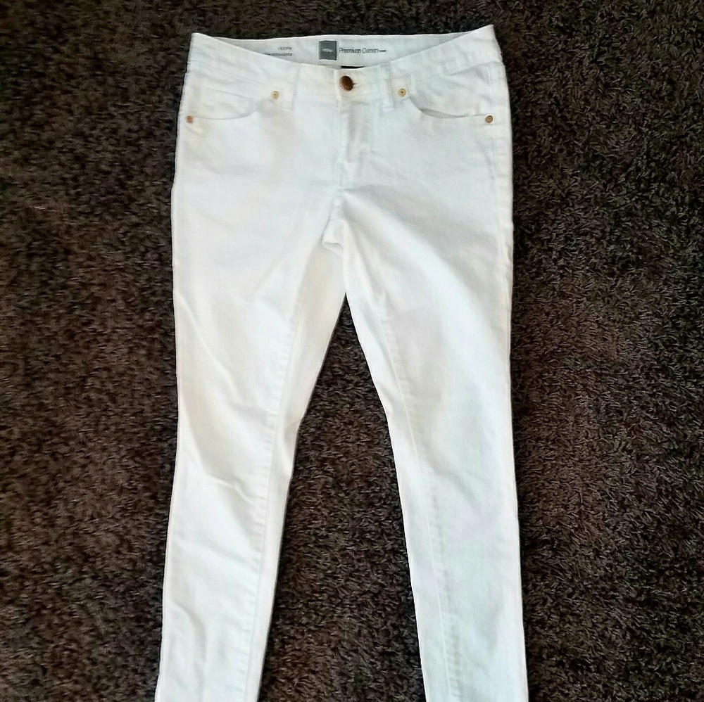 White Denim Skinny Jeans