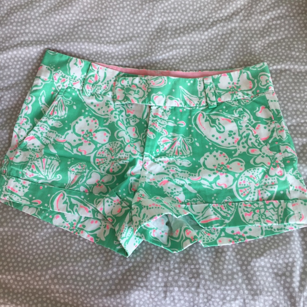 Lilly green and pink Barclay shorts
