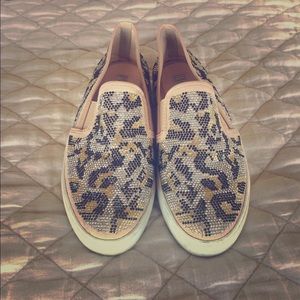 INC Glitter Leopard Print Slides- 7