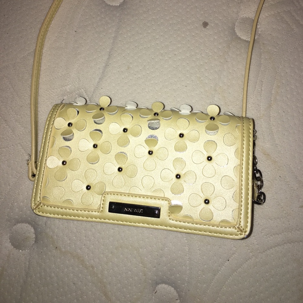 Yellow Nine West purse