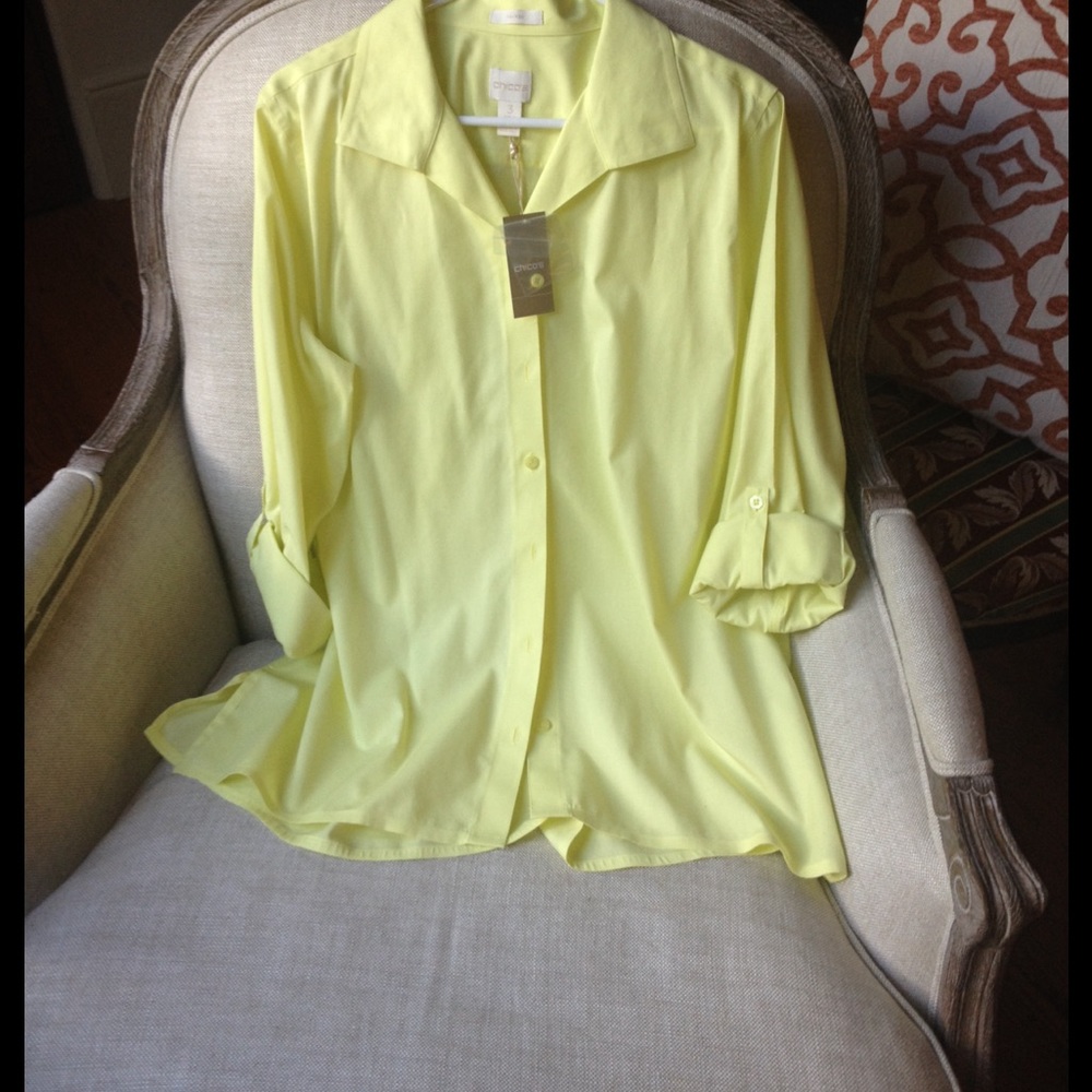 Chico Citron No-iron Tunic Length Shirt
