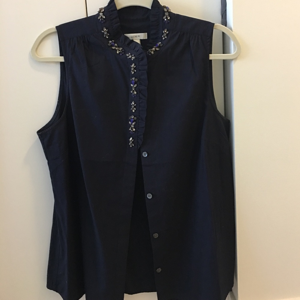 J. Crew Tank with Embellish Beads