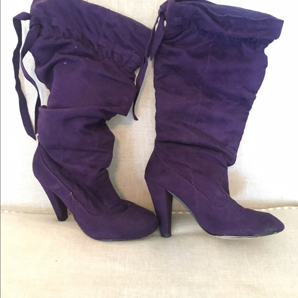 Purple boots
