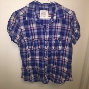 H&M plaid t-shirt