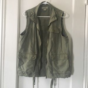 Lucky Brand - Olive Green Denim Vest