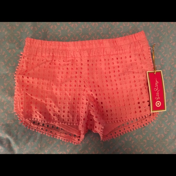 Lilly Pulitzer for Target Pants - ❌SOLD❌Lilly Pulitzer for Target pink eyelet shorts