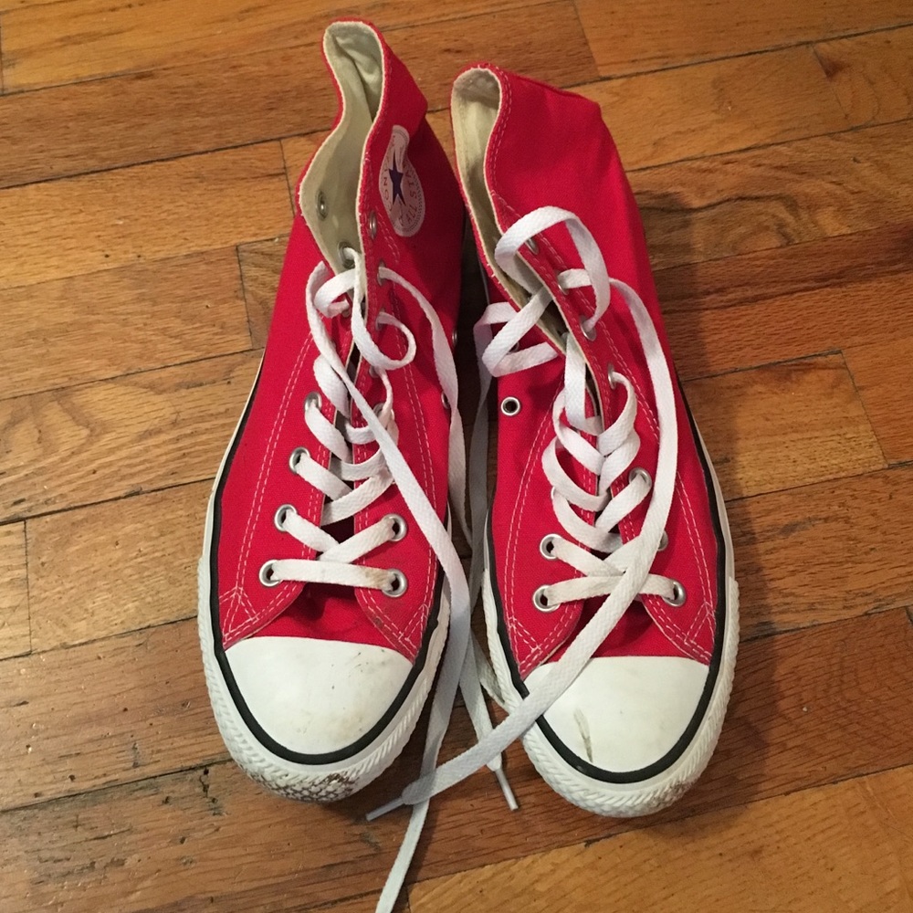 Red Hightop Converse